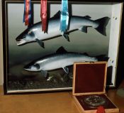 Salmon Case by Peter Scott 1990